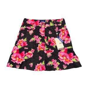 Daily Sports Women’s Size 6 Black Floral Golf Skirt Skort Brand New